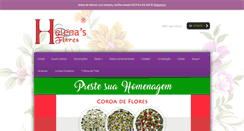 Desktop Screenshot of helenasflores.com.br