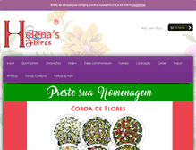 Tablet Screenshot of helenasflores.com.br